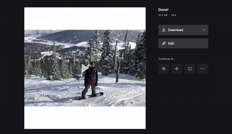 Download video with changed 2K resolution