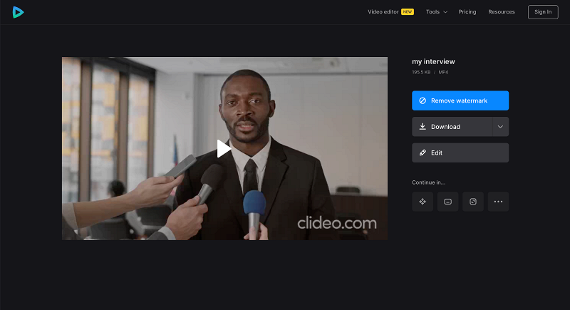 Save video with close-up shots