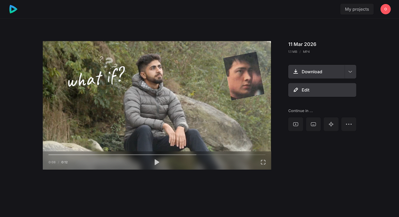 Save video with GIF