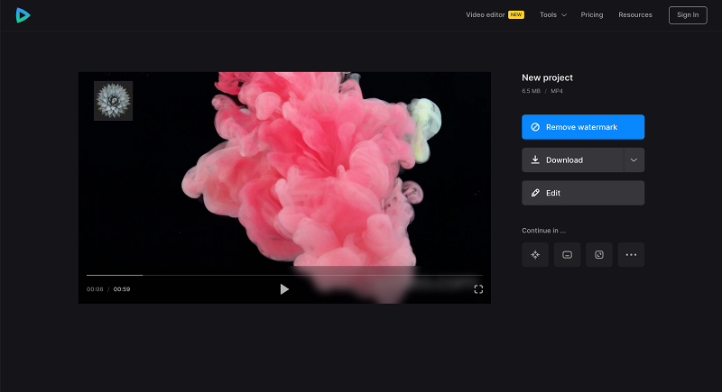 Save video with logo