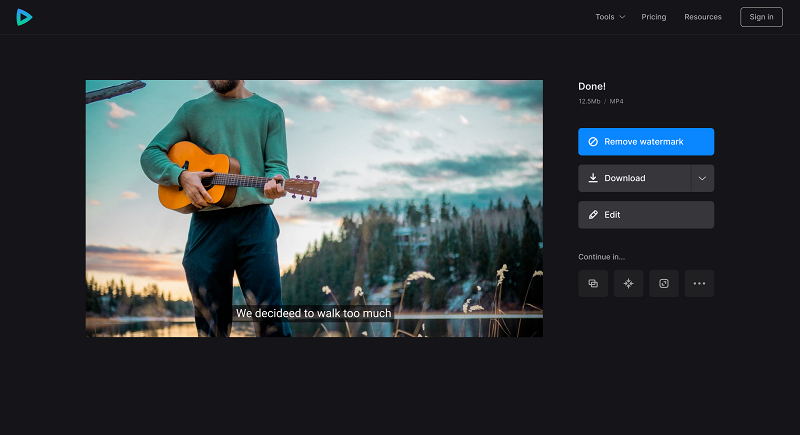 Save video with lyrics