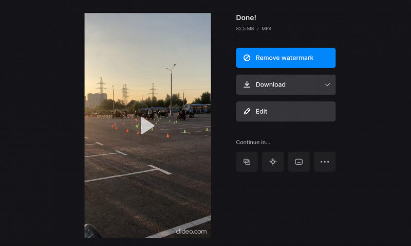 Download video with overlaid audio