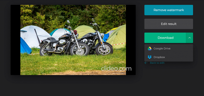 Download video with added image