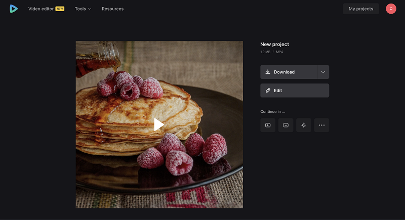 Download video with pictures