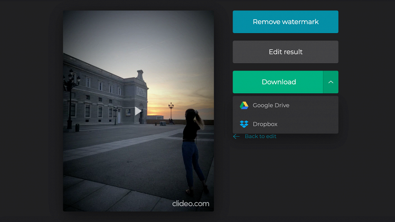 Download video with added vignetting