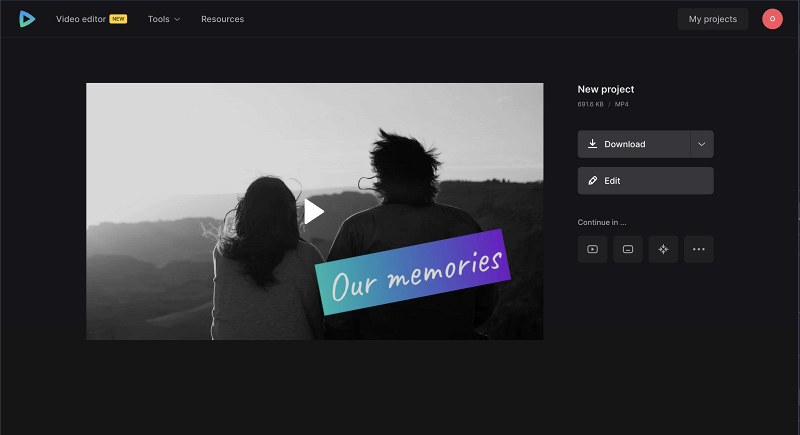Save video without background noise