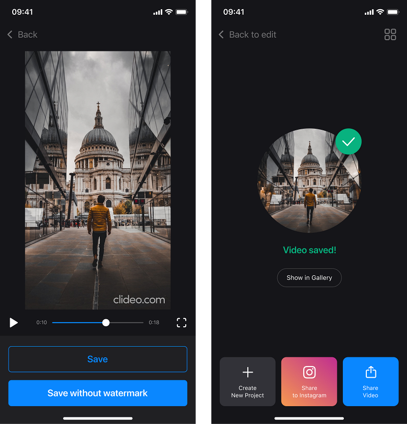 Save voice over video on iPhone