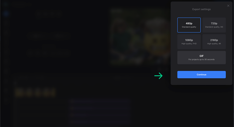 Select output quality for video with emojis 