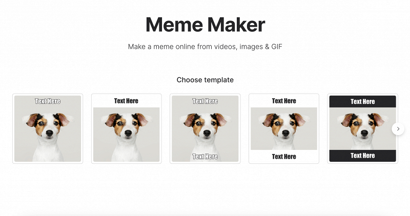Choose template for your own custom meme