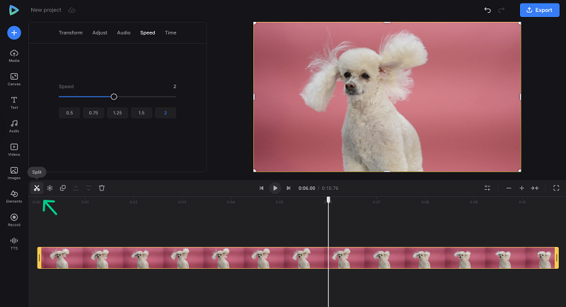 Shorten video in GIF maker