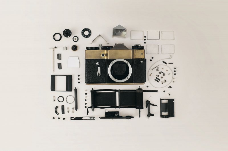Example of shutter on camera