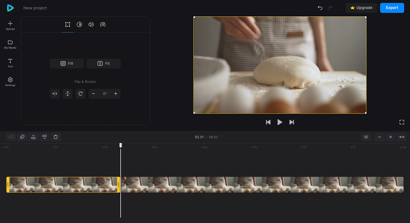 Split video to add text