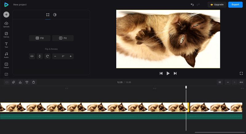 Split to flip and rotate to music