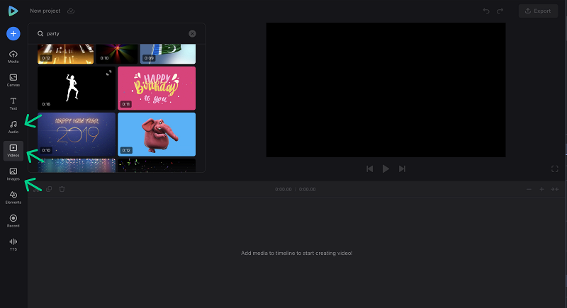 Stocks to create an invitation video