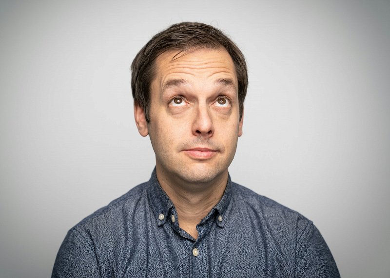 Head framing example Talking head framing example