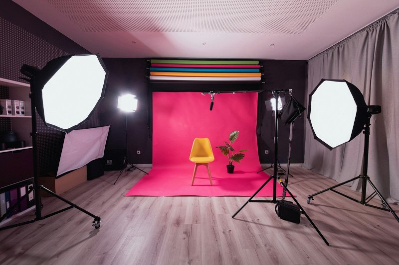 Head video production Talking head video production