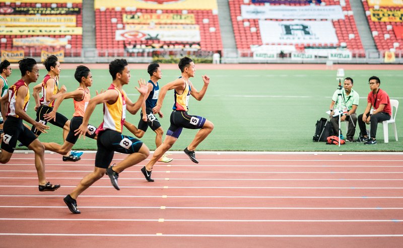 Telephoto lens sports photo example
