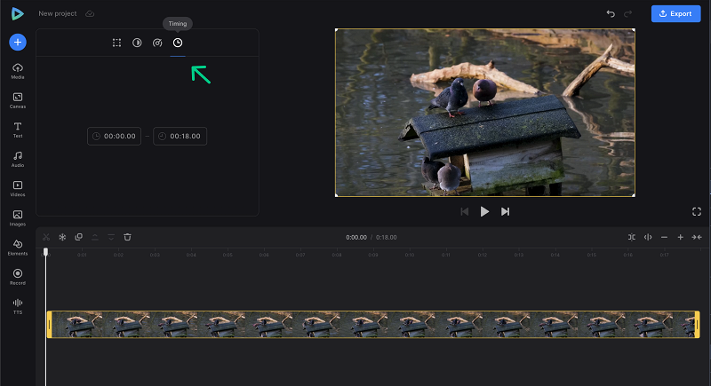 Timing to split video into parts
