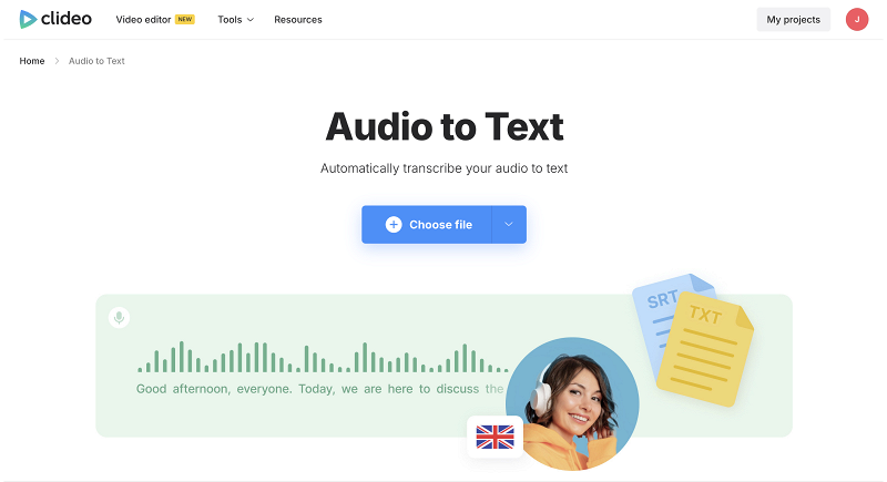 Transcribe podcast