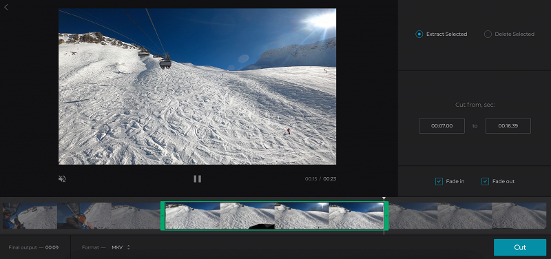 Trim MKV file