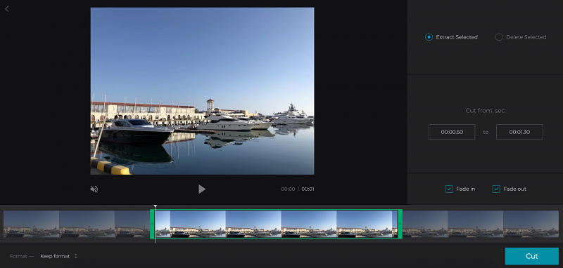 Trim video on Samsung