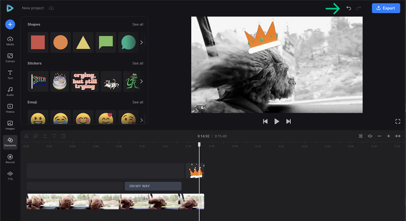 Undo edits in video after noise reduction