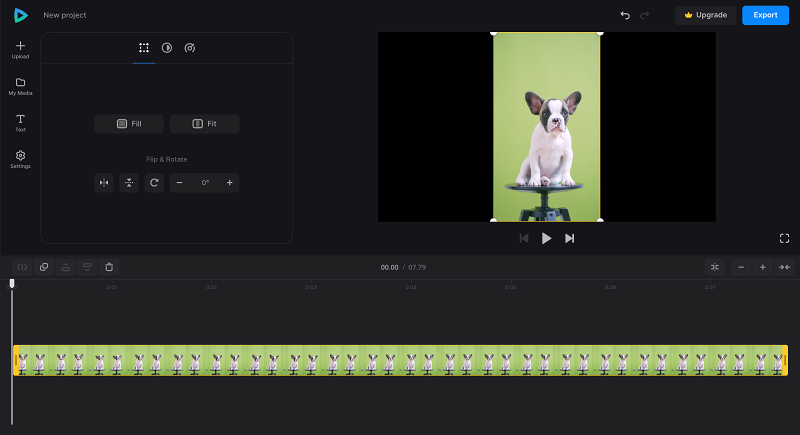 Vertical video with black bars