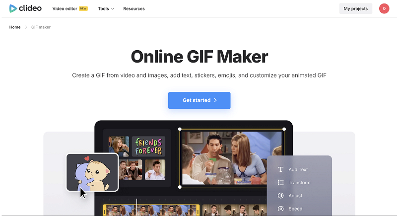 Video editor to create an animated Halloween GIF Video editor to make Halloween GIF