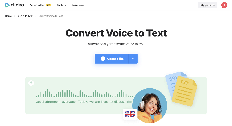 Voice to text converter