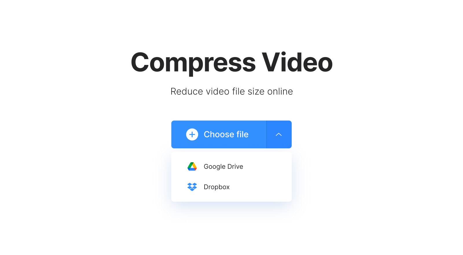 Upload Android video to compress for email