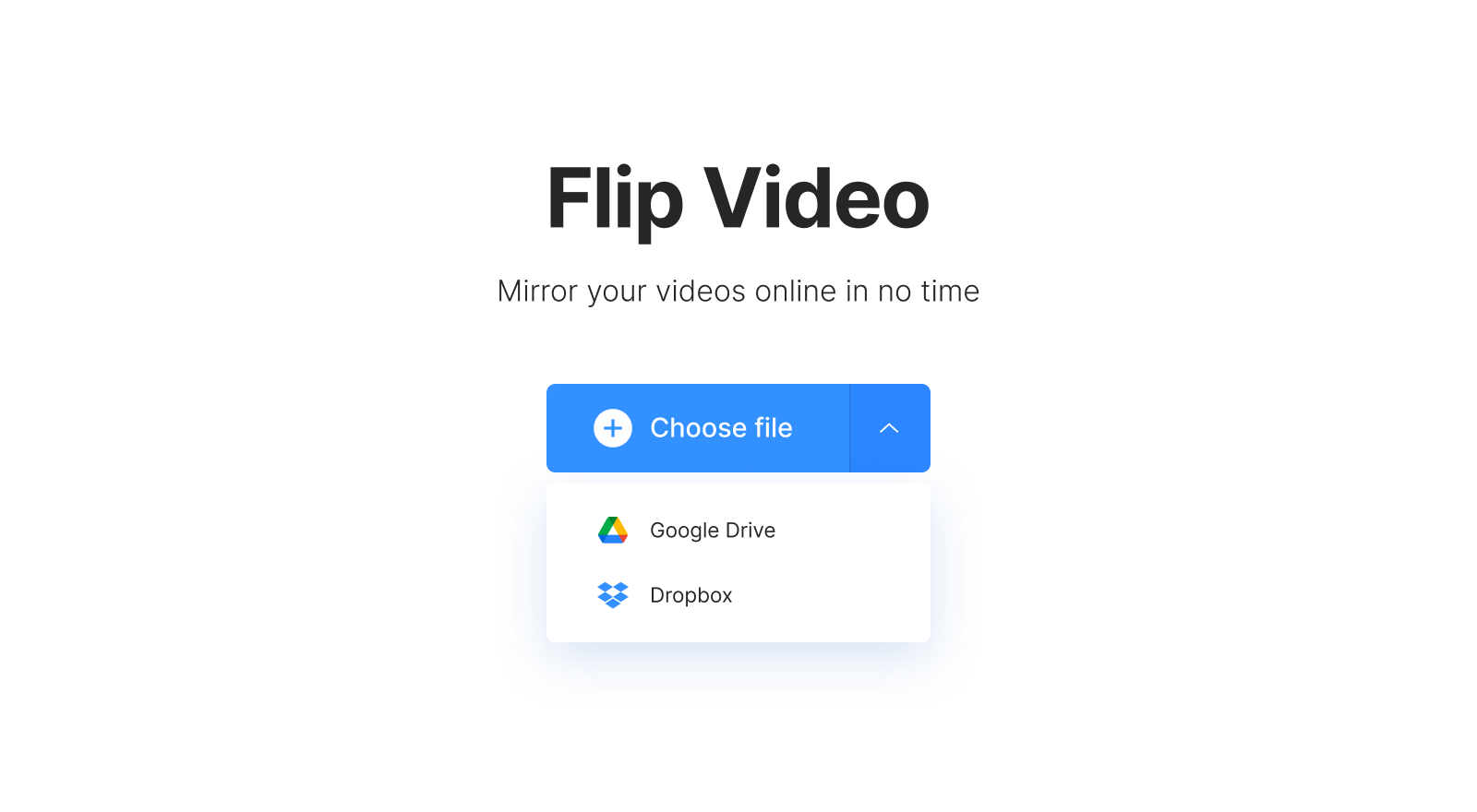 Upload a a clip to flip online