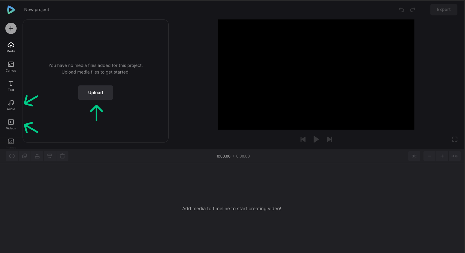 Add file to make video to upload music to YouTube