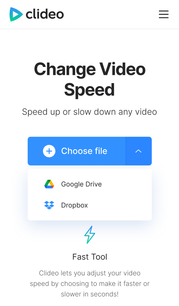 Upload file to slow down video on iPhone