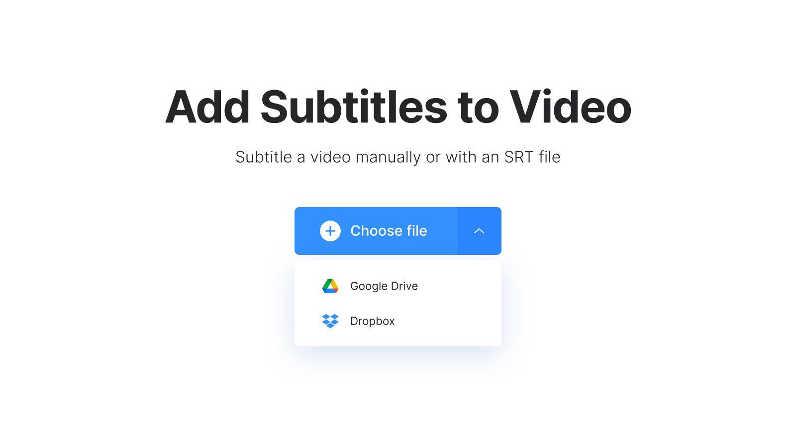Add file to sync subtitles with video
