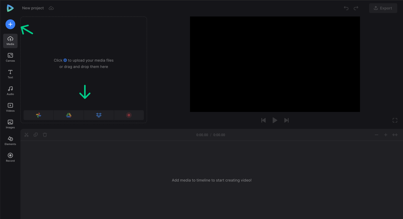 Add media to make a video for Instagram