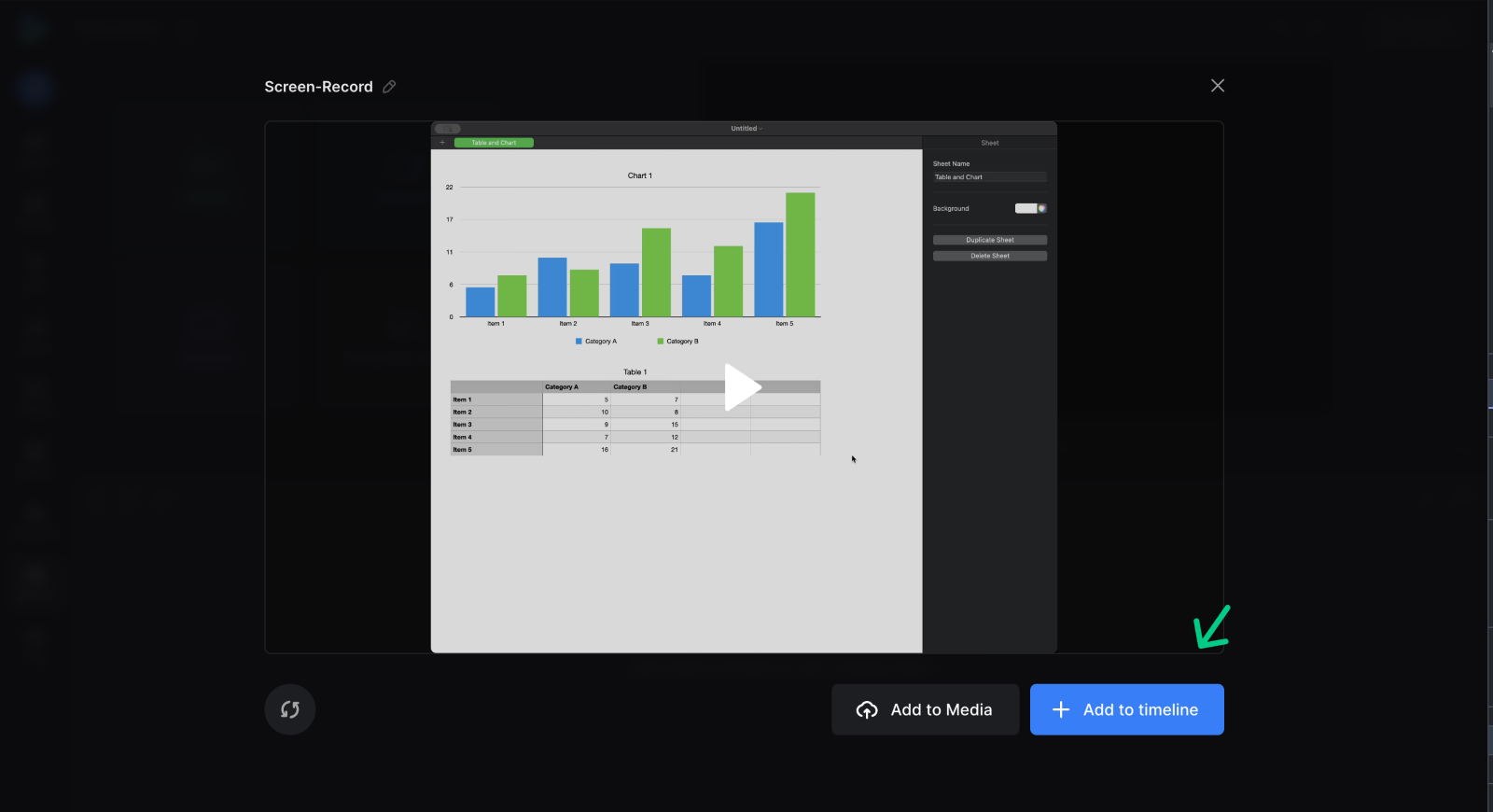 Add instructional video to project