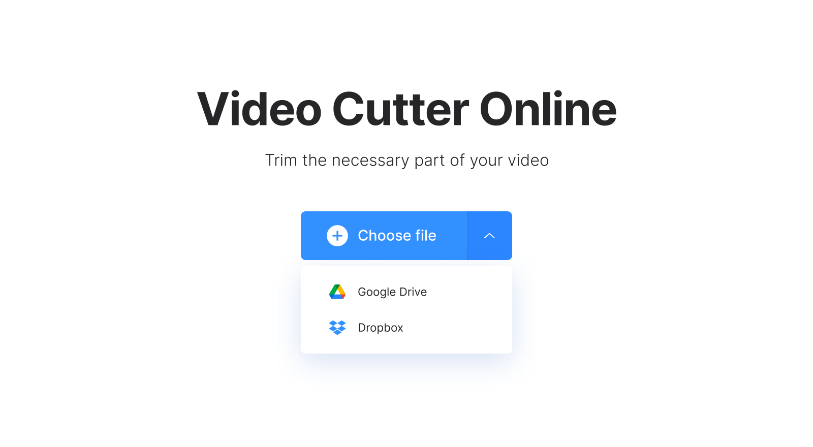 Upload MOV file to trim