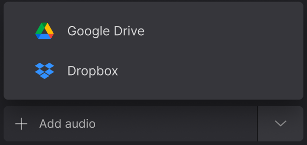 Upload MP3 to create WMV
