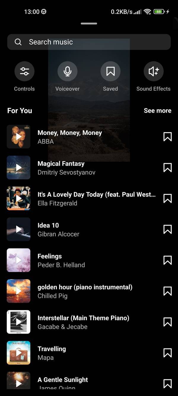 Add music to Instagram reel step 3