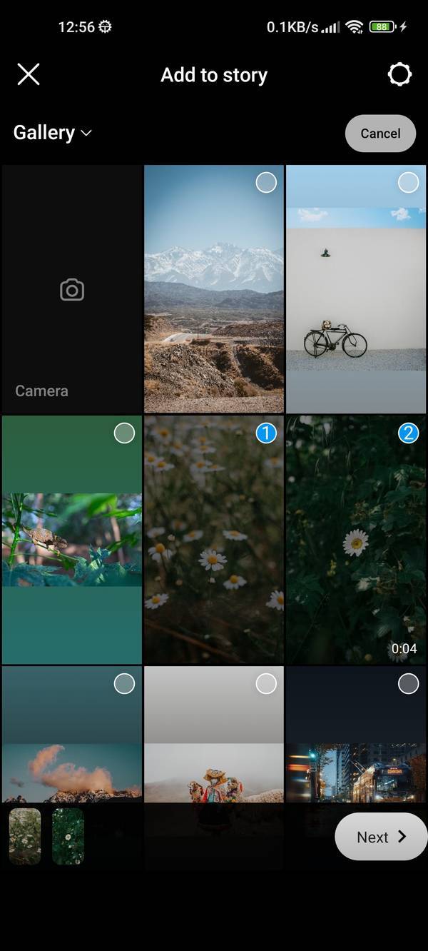 Add music to Instagram story step 1