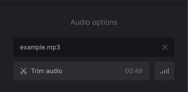 Upload audio to photo slideshow on Mac