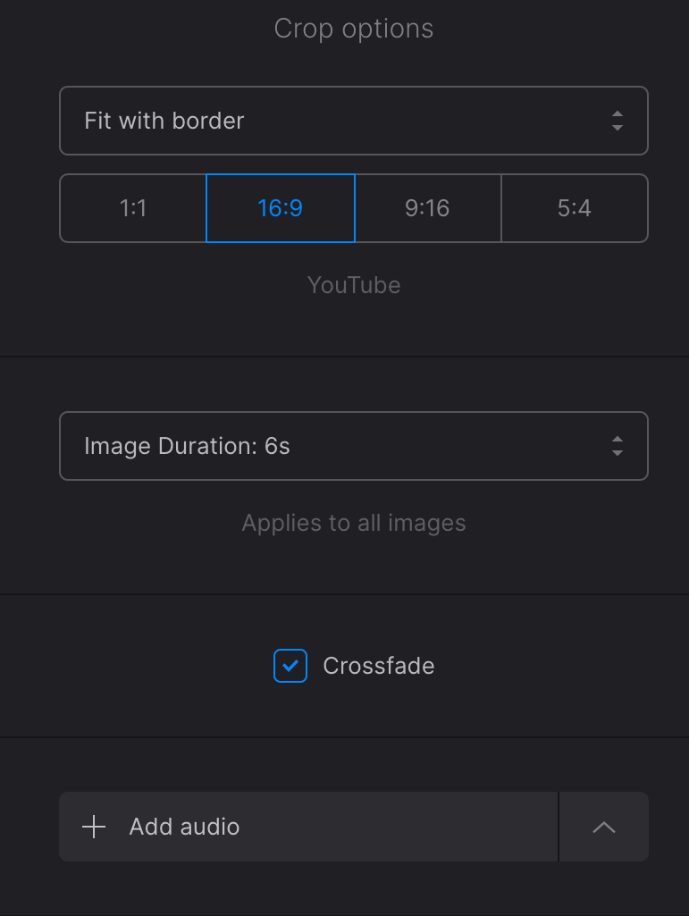 Add music to video with pictures Upload a music file to video with pictures