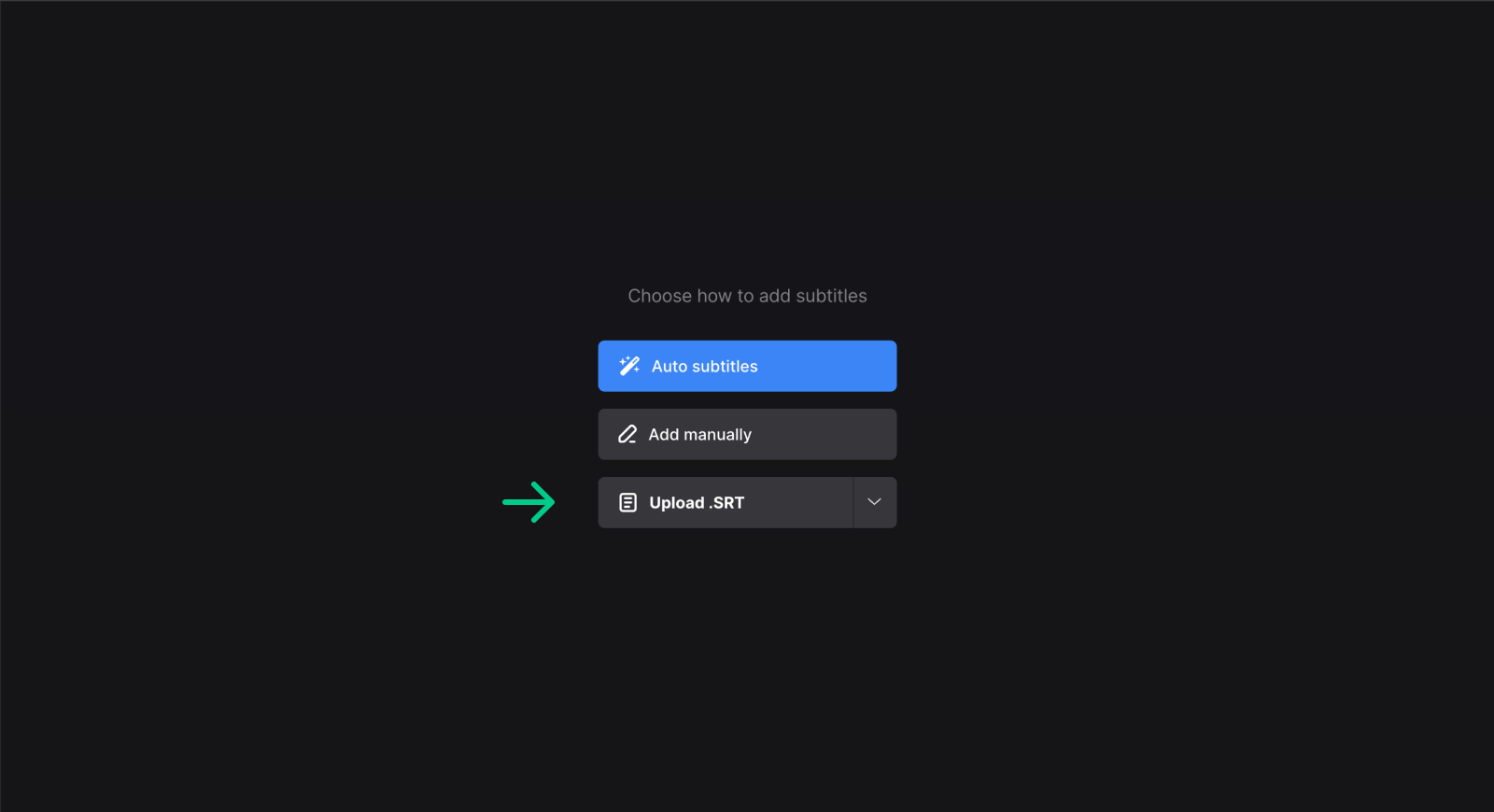 Add srt to online subtitle translator