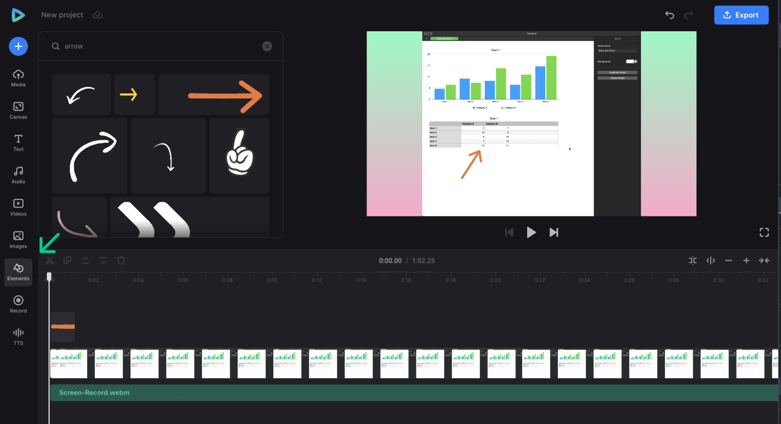 Add stickers to instructional video