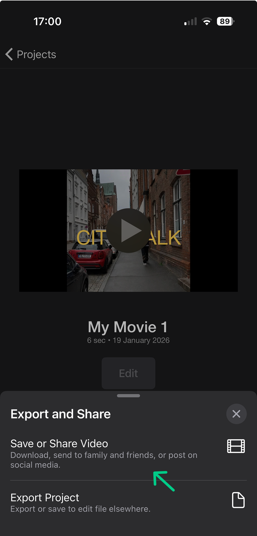 Add subtitles in iMovie step 6