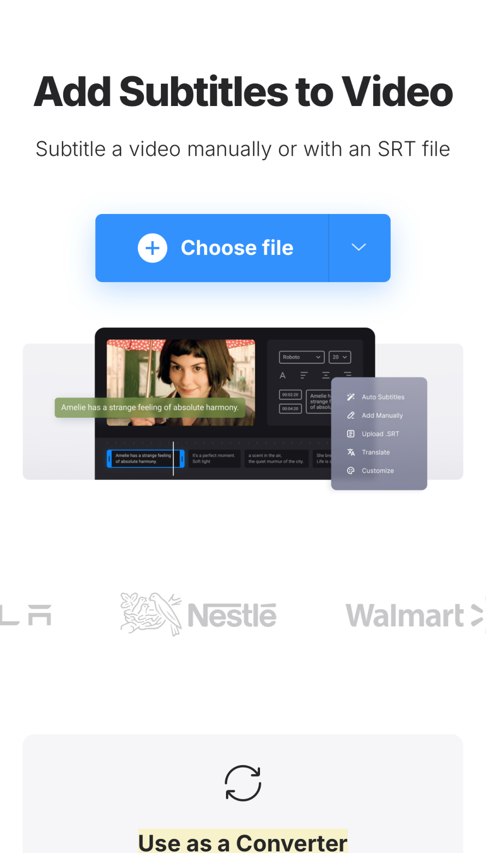 Add subtitles to video on iPhone