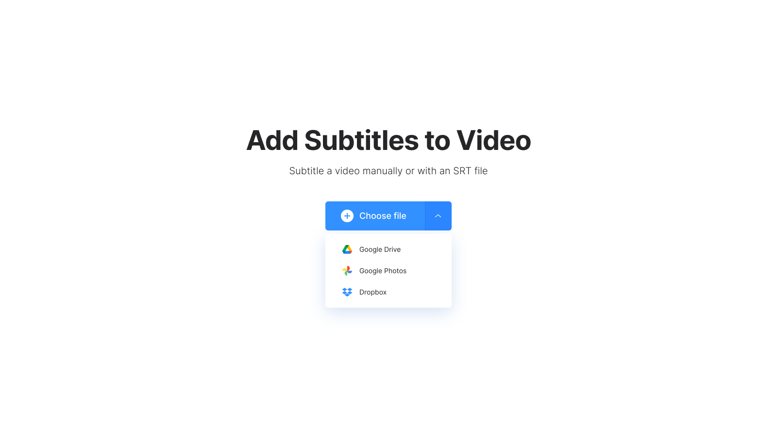 Add video to add srt to mp4