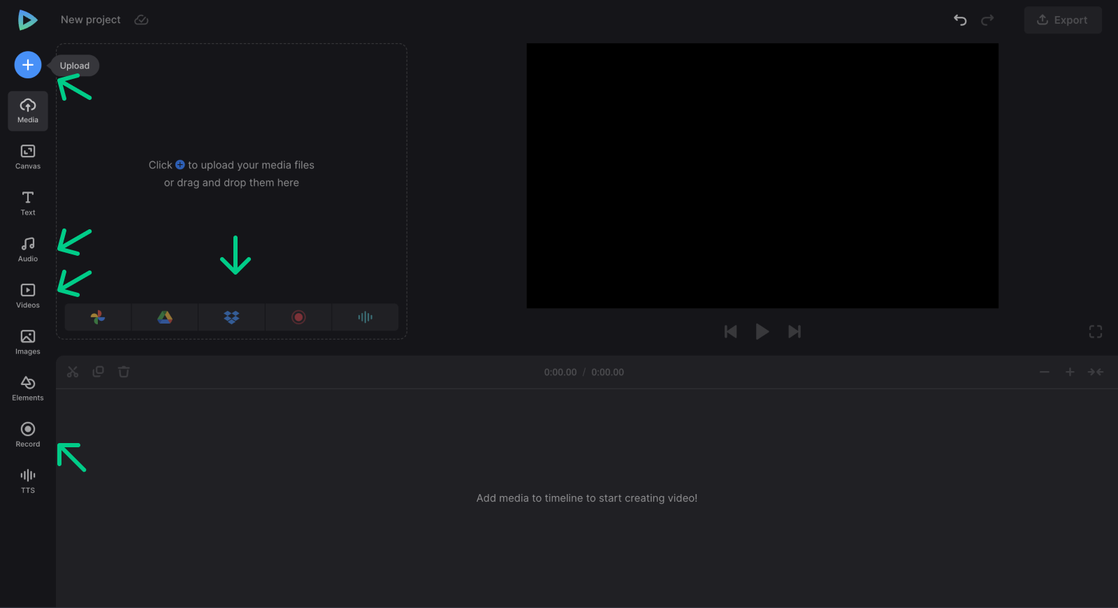 Add video to add transparent text