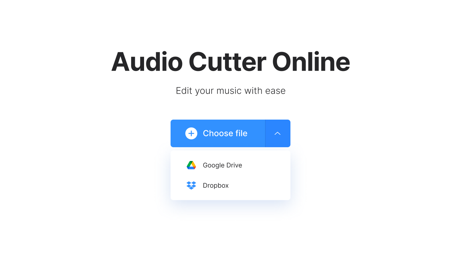 Upload video to extract audio