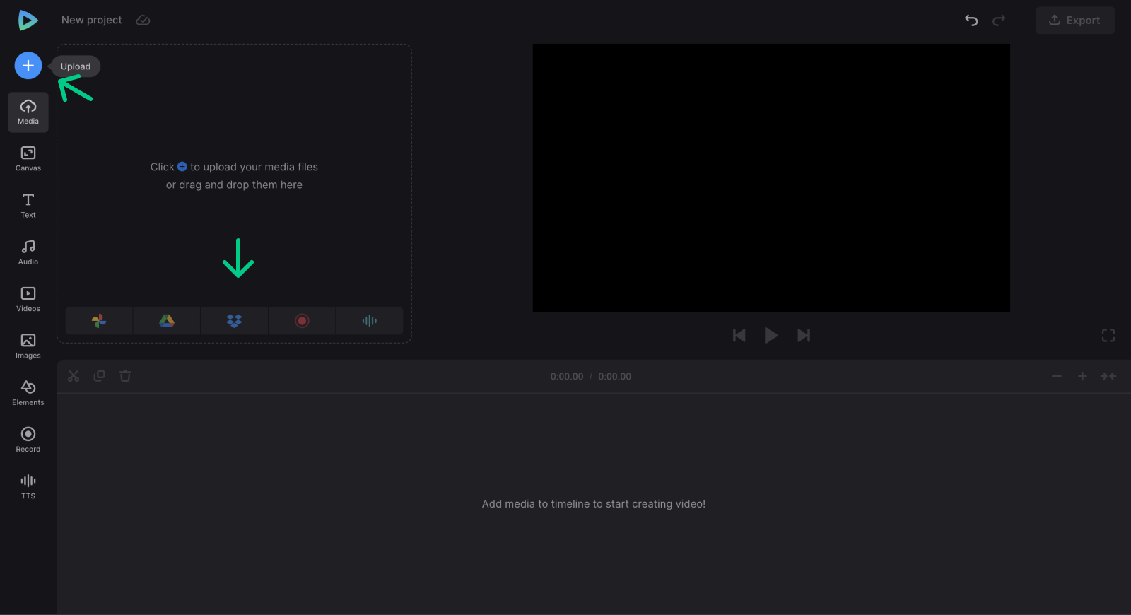 Add video to insert arrow